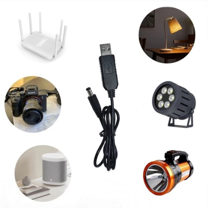 Кабель живлення ArmorStandart USB-DC 5.5x2.1 12V 1 м (ARM65663)