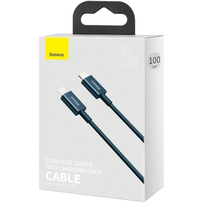 Кабель Baseus Superior Series Type-C to Lightning (iPhone) PD 20W 1m Blue