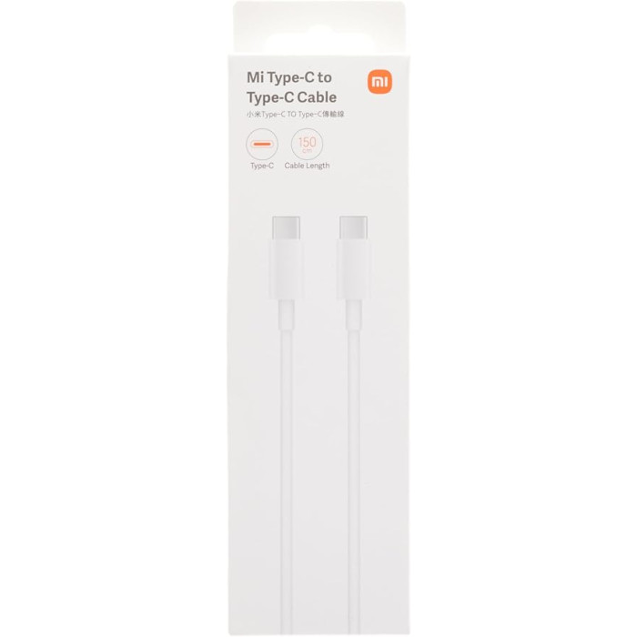 Придбати Кабель USB Type-C Xiaomi USB Type-C to USB Type-C 1.5m White в інтернет-магазині - Elitcases-uk-ua