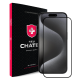 Захисне скло NEU Chatel Corning Gorilla Glass з сіточкою для iPhone 15 Pro Max Чорне