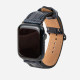 Ремінець Kartel для Apple Watch 42|44|45 із крокодилячої шкіри, у синьому кольорі