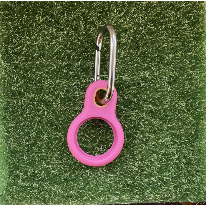 Чохол-брелок TPU протиударний для AirTag MOKO Ring Pink