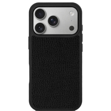 Чохол із чорної телячої шкіри флотар для iPhone 17 Pro Max