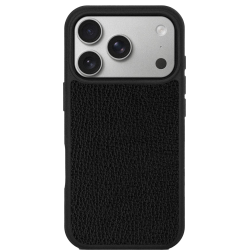 Чохол із чорної телячої шкіри флотар для iPhone 17 Pro