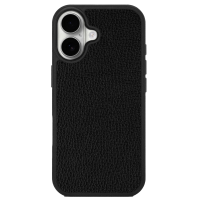 Чохол із чорної телячої шкіри флотар для iPhone 17