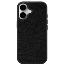 Чохол із чорної телячої шкіри флотар для iPhone 17
