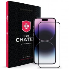 NEU Chatel Swiss Corning Gorilla Glass захисне скло для iPhone 13 Pro Max Transpanent/Black