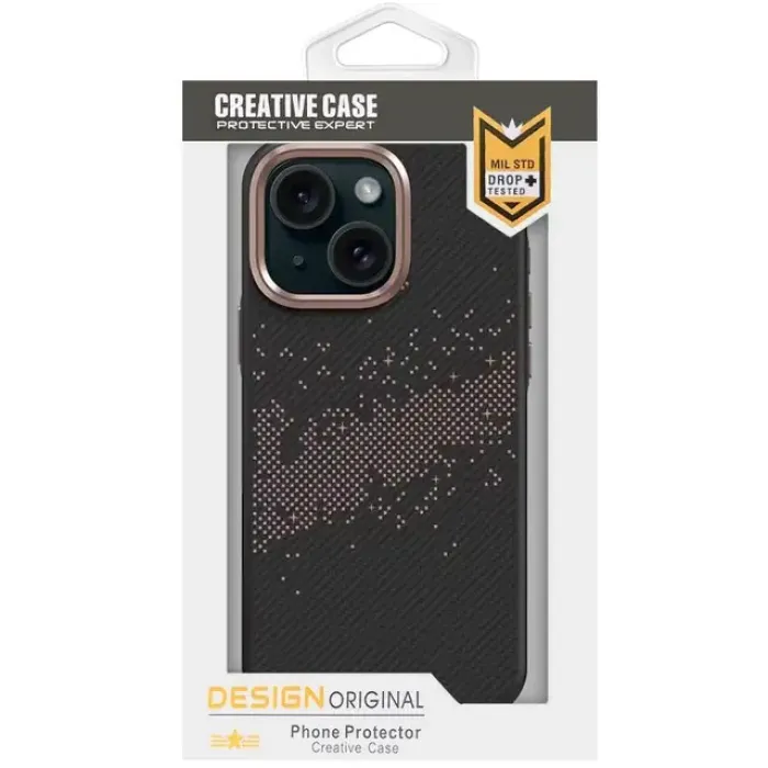 TPU чохол Monzo (MagFit) для Apple iPhone 16  Titanium gold