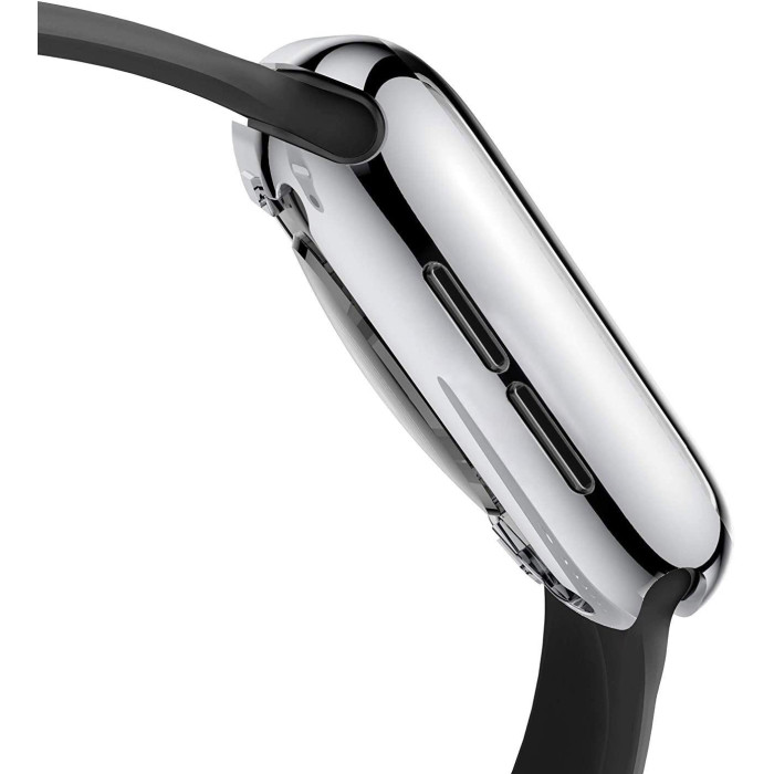 Силіконовий чохол Yolin Case для Apple Watch Series 3 42mm Silver + Transpanent (комплект 2 шт)