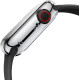 Силіконовий чохол Yolin Case для Apple Watch Series 3 42mm Silver + Transpanent (комплект 2 шт)