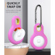 Чохол-брелок TPU протиударний для AirTag MOKO Ring Pink