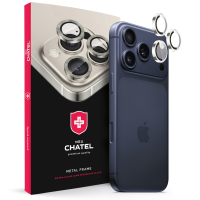 Захисне скло для камери NEU Chatel Metal Frame Lens Protector Glass for iPhone 17 Pro/17 Pro Max Orange