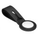 Чохол-брелок TPU протиударний для AirTag MOKO Ring Round Black