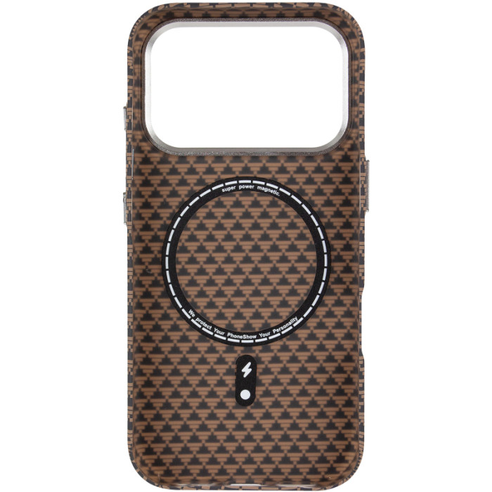 Чохол TPU+PC KVZV Triangular Pattern with Magnetic Fit для Apple iPhone 17 Pro/18 Pro (6.3