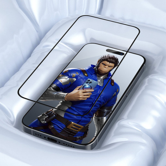 Захисне 3D скло Blueo Invisible Airbag для Apple iPhone 15 Pro (6.1