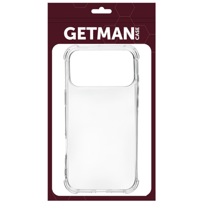 TPU чохол GETMAN Ease logo посилені кути для Apple iPhone 17 Pro / 18 Pro (6.3