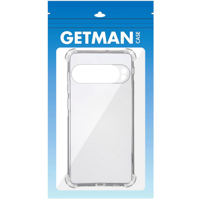 TPU чохол GETMAN Ease logo посилені кути Full Camera для Google Pixel 11 Безбарвний (прозорий)