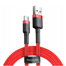 Дата кабель Baseus Cafule USB to Type-C Cable 3A (1m) (CATKLF-B) Червоний