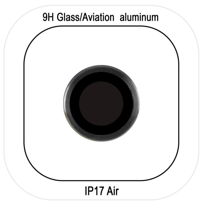 Захисне скло Metal Classic на камеру (у упак.) для Apple iPhone 17 Air (6.5