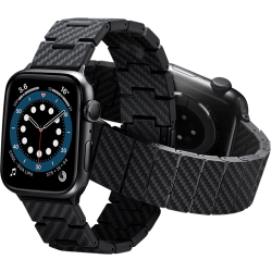 Ремінець для годинників Pitaka Modern Carbon Fiber Black/Grey для Apple Watch 45/44/42mm (AWB1003)