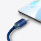 Кабель Baseus Crystal Shine USB 2.0 to Type-C 100W 1.2M Синій (CAJY000403)