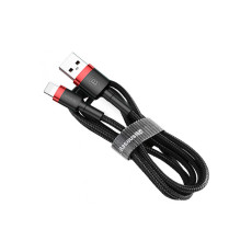 Кабель Baseus Cafule Cable USB For Lightning 2.4A 1m Red+Black
