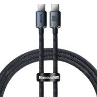 Кабель Baseus Crystal Shine Series Fast Charging Data Cable Type-C to Type-C 100W 1.2m Black