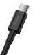 Кабель Baseus Superior USB 2.0 to Type-C 66W 2M Чорний (CATYS-A01)