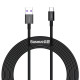 Кабель Baseus Superior USB 2.0 to Type-C 66W 2M Чорний (CATYS-A01)