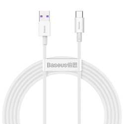 Кабель Baseus Superior USB 2.0 to Type-C 66W 2M Білий (CATYS-A02)
