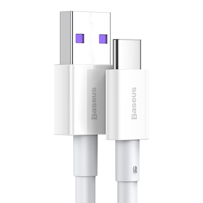 Кабель Baseus Superior USB 2.0 to Type-C 66W 2M Білий (CATYS-A02)