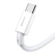 Кабель Baseus Superior USB 2.0 to Type-C 66W 2M Білий (CATYS-A02)