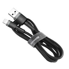 Кабель Baseus Cafule Cable USB For Lightning 2.4A 1m Gray+Black