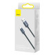 Кабель Baseus Crystal Shine USB 2.0 to Type-C 100W 1.2M Чорний (CAJY000401)