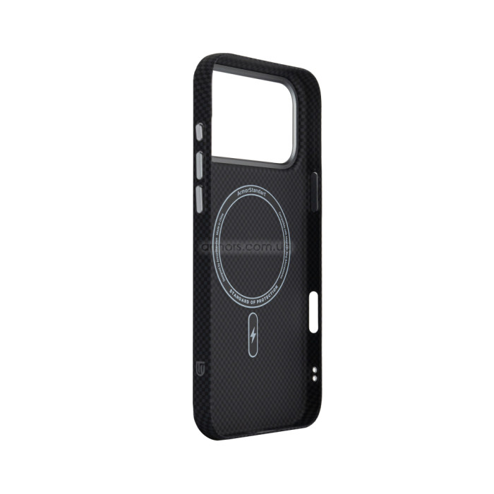 Чохол ArmorStandart LikeCarbon2 MagCase для Apple iPhone 18 Pro / 17 Pro Kevlar Black (ARM92537)