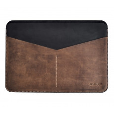 Чохол для MacBook 12' Klinch Leather Sleeve Side Cut Black/Brown