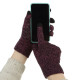 Рукавички для сенсорних екранів Touch Gloves Melange purple/black розмір L