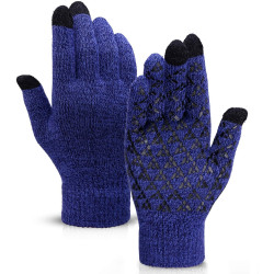 Рукавички для сенсорних екранів Touch Gloves Melange blue/black розмір L