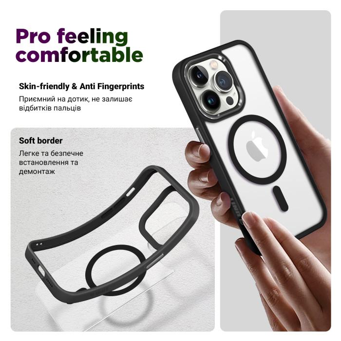 Чохол ArmorStandart Unit MagSafe для Apple iPhone 15 Pro Max Black (ARM69354)