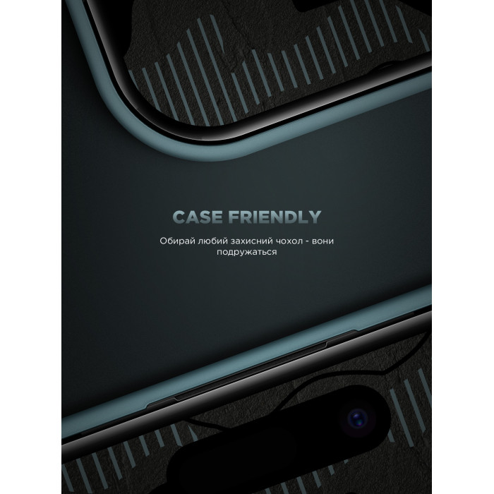 Захисне скло ArmorStandart Infinity Black Icon 2.75D для Apple iPhone 15 Pro Max (ARM73957)