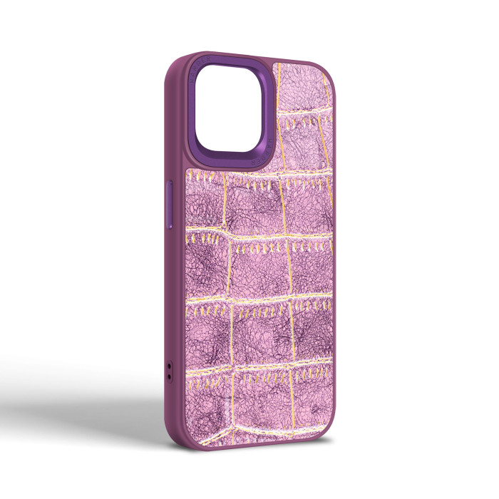 Чохол Harder Crocosaur для Apple iPhone 15 Purple (ARM76698)