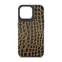 Чохол Harder Crocosaur для Apple iPhone 14 Pro Max Black (ARM76725)