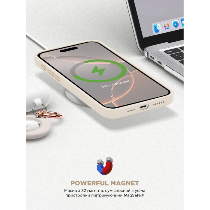 Чохол ArmorStandart ICON2 MagSafe для Apple iPhone 16 Pro Max Ivory (ARM80195)