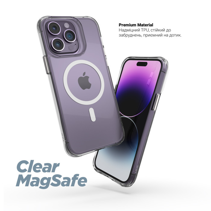 Чохол ArmorStandart Clear MagCase для Apple iPhone 17 Air Tansparent (ARM86254)