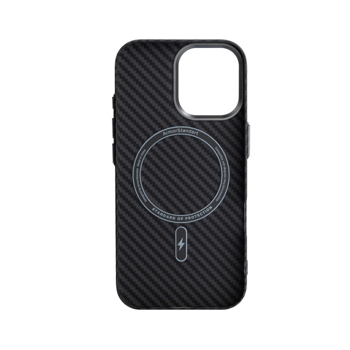 Чохол ArmorStandart LikeCarbon2 Mag Case для Apple iPhone 17 Carbon Black (ARM86257)