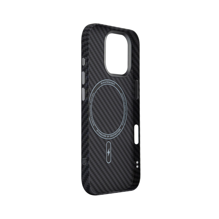 Чохол ArmorStandart LikeCarbon2 Mag Case для Apple iPhone 17 Carbon Black (ARM86257)