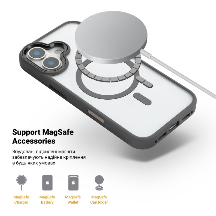 Чохол ArmorStandart Unit Mag Case для Apple iPhone 17 Black (ARM86281)