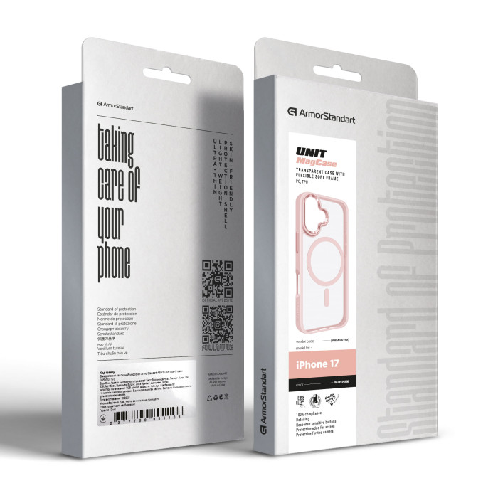 Чохол ArmorStandart Unit Mag Case для Apple iPhone 17 Pale Pink (ARM86288)