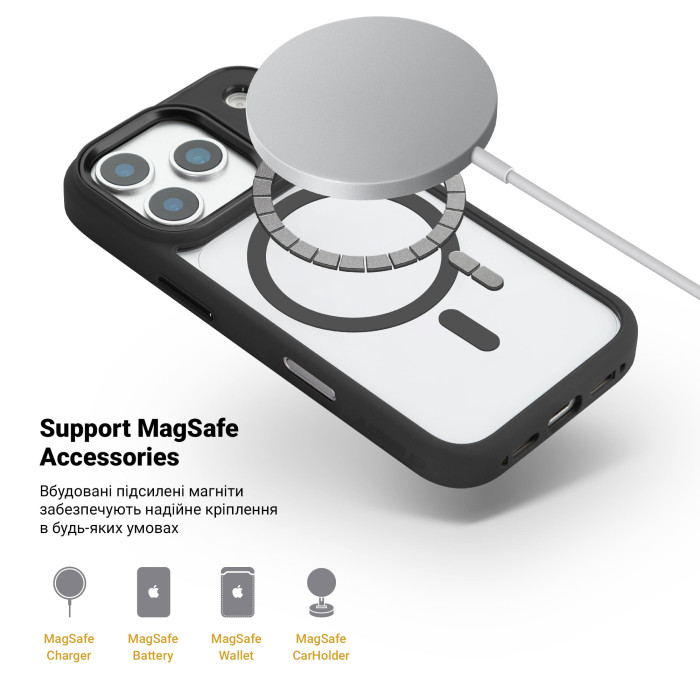 Чохол ArmorStandart Unit MagCase для Apple iPhone 17 Pro Black (ARM86289)