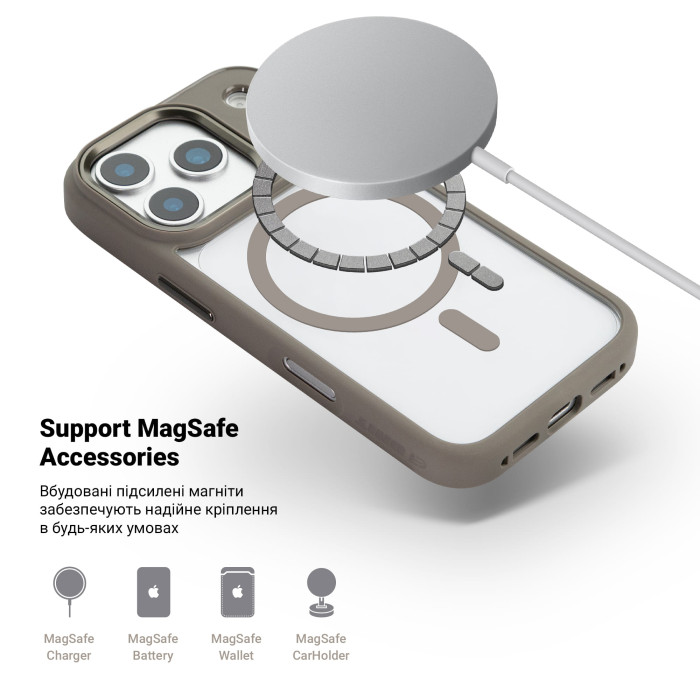 Чохол ArmorStandart Unit MagCase для Apple iPhone 17 Pro Titanium Grey (ARM86293)